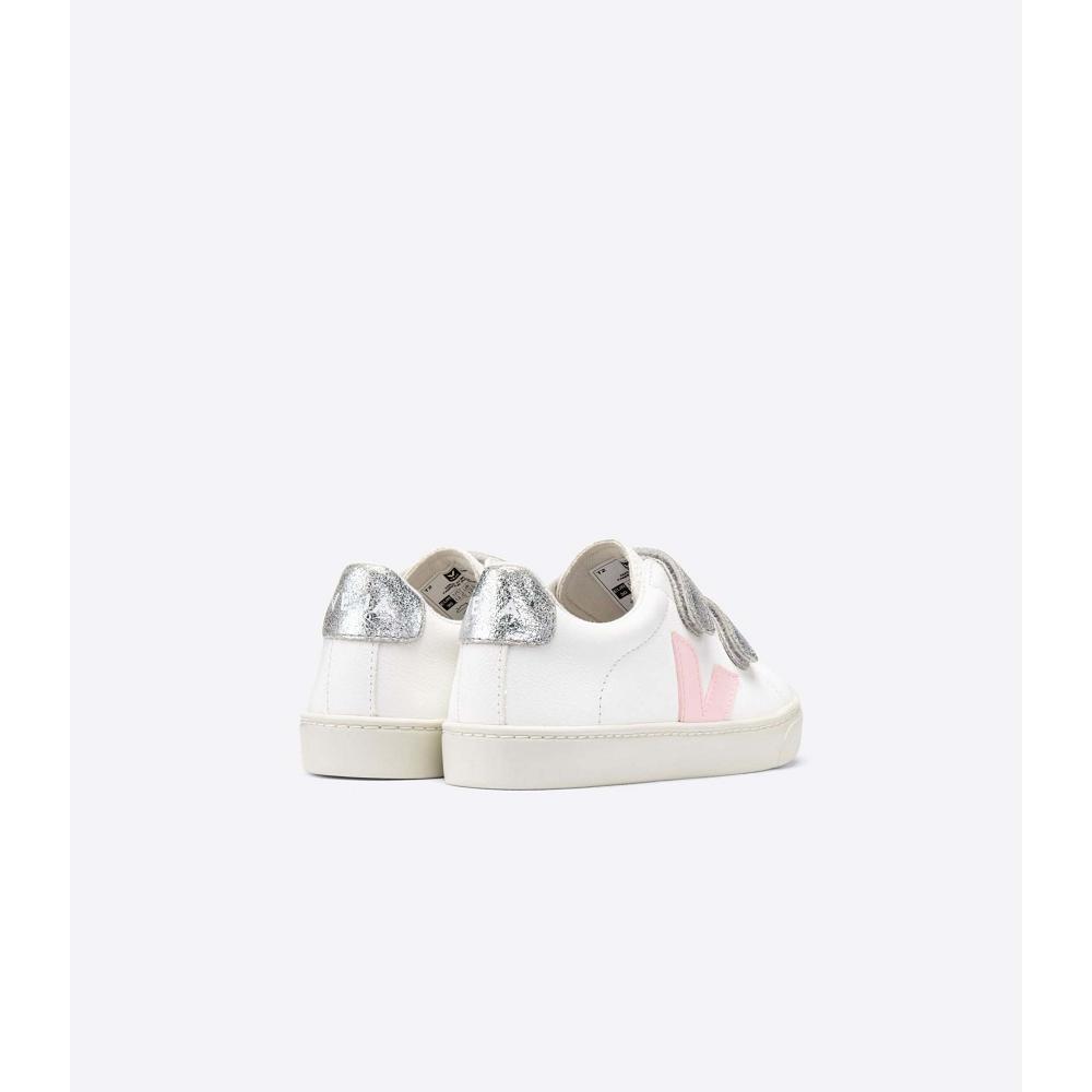 Pantofi Copii Veja ESPLAR CHROMEFREE White/Pink | RO 731PJJ